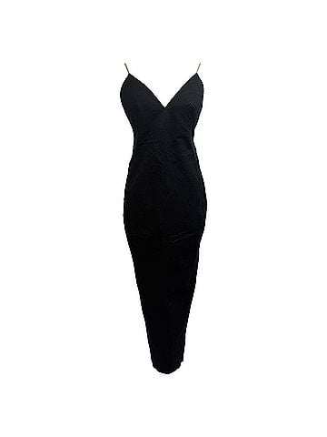 Rick Owens Rick Owens V-Neck Spaghetti-Strap Maxi Dress in Black Cotton (view 1)