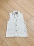 Zara White Ivory Vest Size M - photo 3