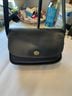 Coach 100% Leather Solid Black Gold Shoulder Bag One size - photo 4