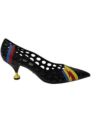 Prada Prada Resort 2016 Perforated Pointed Heels in Multicolor Leather (view 1)