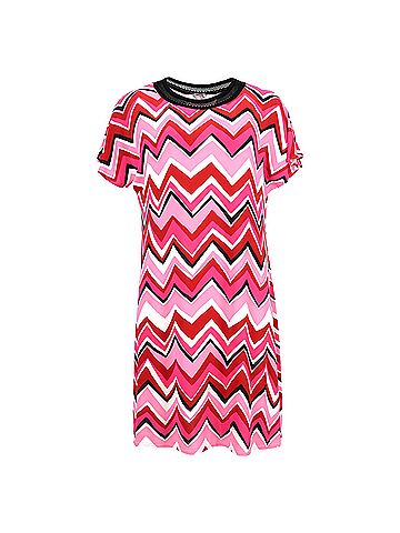 Missoni M Missoni Printed Stretch-Jersey Mini Dress in Multicolor Viscose (view 1)