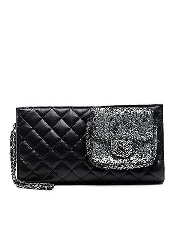 Chanel Metallic and Quilted Lambskin Mineral Nights Pochette Wristlet (view 1)