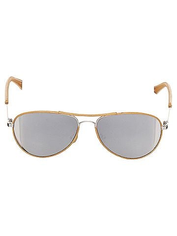 Linda Farrow Linda Farrow Veronique Branquinho Leather Aviators (view 2)