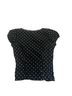 Motel Polka Dots Black White Short Sleeve Blouse Size XXS - photo 2