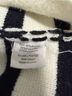 Line & Dot Stripes Black Ivory Cardigan Size M - photo 4