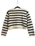 Line & Dot Stripes Black Ivory Cardigan Size M - photo 2