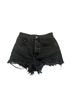 Zara Black Denim Shorts Size 26 waist - photo 1