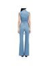 Alice + Olivia Blue Jumpsuit Size L - photo 2