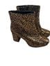 Torrid Animal Print Black Gold Ankle Boots Size 10 - photo 4