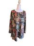 Shana Print Multi Color Long Sleeve Top Size XL - photo 1