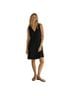 Vince. 100% Polyester 100% Leather Black Casual Dress Size 8 - photo 1