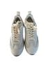 Tory Burch 100% Nylon 100% Leather Solid Multi Color Ivory Sneakers Size 9 - photo 1
