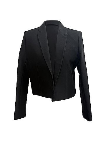IRO Iro Jomara Cropped Blazer in Black Cotton (view 1)