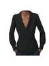 J.Crew 100% Polyester Solid Black Long Sleeve Blouse Size 4 - photo 1