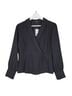 J.Crew 100% Polyester Solid Black Long Sleeve Blouse Size 4 - photo 4