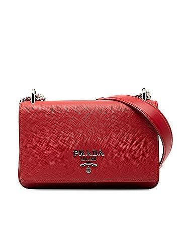 Prada Saffiano and City Calf Chain Crossbody (view 1)