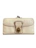 Coach 100% Leather Solid Stripes White Leather Clutch One size - photo 1