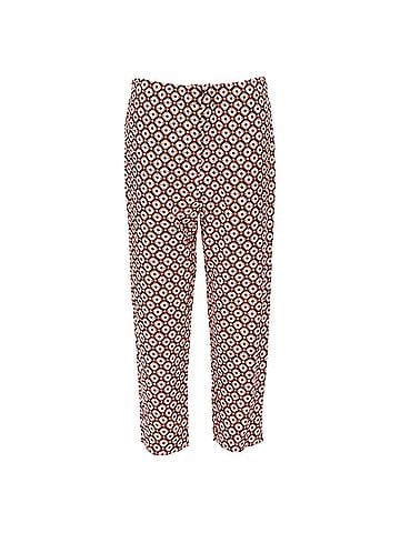 MARNI Marni Silk Geometric Print Elastic Waist Cropped Pants (view 1)
