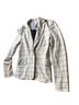 Derek Lam 10 Crosby Checkered-gingham Ivory Blazer Size 4 - photo 1