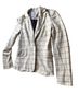 Derek Lam 10 Crosby Checkered-gingham Ivory Blazer Size 4 - photo 2
