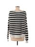Free People 100% Cotton Stripes Black Tan Pullover Sweater Size M - photo 2