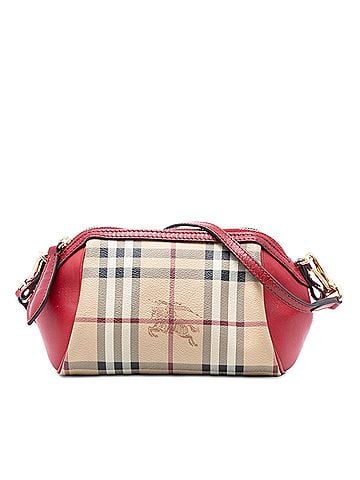 Burberry Mini Haymarket Check Coated Canvas Blaze Crossbody (view 1)