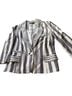 Milly Stripes White Black Blazer Size 4 - photo 1