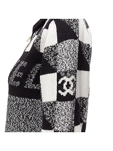 Chanel Chanel Cashmere Graphic CC Logo Cardigan (view 2)
