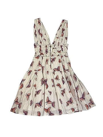 Banjanan Victoria Kaleidoscope Butterfly Ruffle Mini Dress Casual Dress (view 2)
