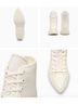 Converse 100% Leather White Sneakers Size 6 - photo 6