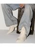 Converse 100% Leather White Sneakers Size 6 - photo 9