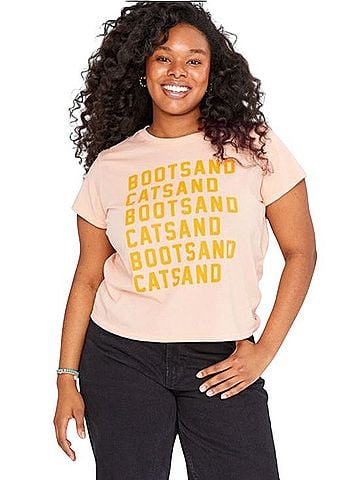 Clare V. Boots & Cats T-Shirt (view 1)