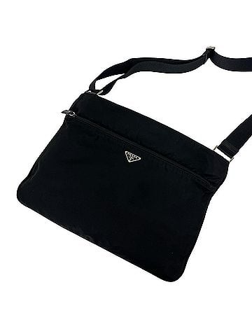Prada PRADA Triangle Logo Plate Hardware Tessuto Nylon Shoulder Bag Crossbody Black 84771 (view 1)