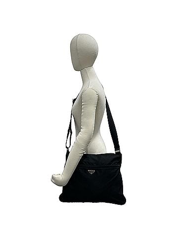 Prada PRADA Triangle Logo Plate Hardware Tessuto Nylon Shoulder Bag Crossbody Black 84771 (view 2)