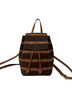 Céline Brown CELINE Vintage Macadam Blazon Triomphe Pattern Leather Drawstring Backpack Daypack Brown 19496 One size - photo 1
