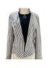Zara Stripes Gray White Jacket Size M - photo 1