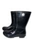 Ugg Black Rain Boots Size 7 - photo 1