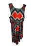 Bailey Blue Print Multi Color Casual Dress Size L - photo 2