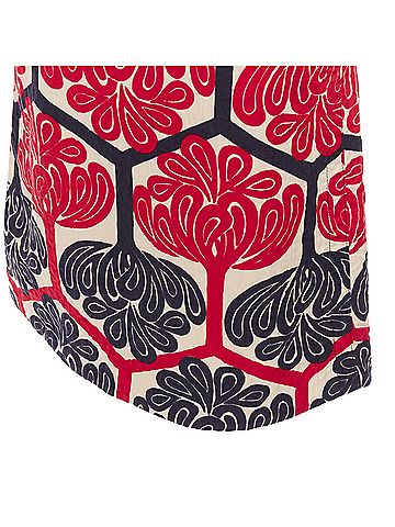 MARNI Marni Ethnic Print Cotton Aline Knee Skirt (view 2)