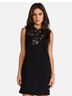 BCBGMAXAZRIA 65% Polyester 30% Rayon 5% Spandex 100% Polyester 66% Polyester 21% Spandex 32% Metallic Fiber Black Casual Dress Size M - photo 6