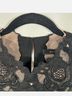 BCBGMAXAZRIA 65% Polyester 30% Rayon 5% Spandex 100% Polyester 66% Polyester 21% Spandex 32% Metallic Fiber Black Casual Dress Size M - photo 8