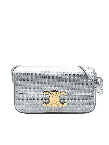 Céline Triomphe All Over Laminated Calfskin Claude Shoulder Bag (view 1)