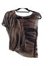 Vince Camuto Animal Print Black Brown Blouse Size 6 - photo 1