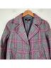 Talbots 80% Wool 20% Nylon 100% Polyester Plaid Gray Pink Blazer Size 8 (petite) - photo 5