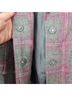 Talbots 80% Wool 20% Nylon 100% Polyester Plaid Gray Pink Blazer Size 8 (petite) - photo 6