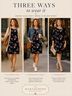 Boden 100% Polyester Floral Blue Red Casual Dress Size 14 - photo 4
