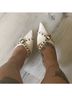 Lemonade White Ivory Tan Heels Size 8 - photo 6