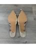 Lemonade White Ivory Tan Heels Size 8 - photo 5