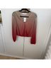 Astr 100% Polyester Ombre Red Gold T-Shirt Size M - photo 6