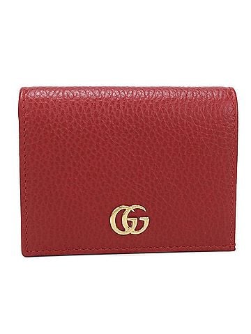 Gucci GUCCI Bi-fold Wallet 456126 Small Double G Women's Red (view 1)